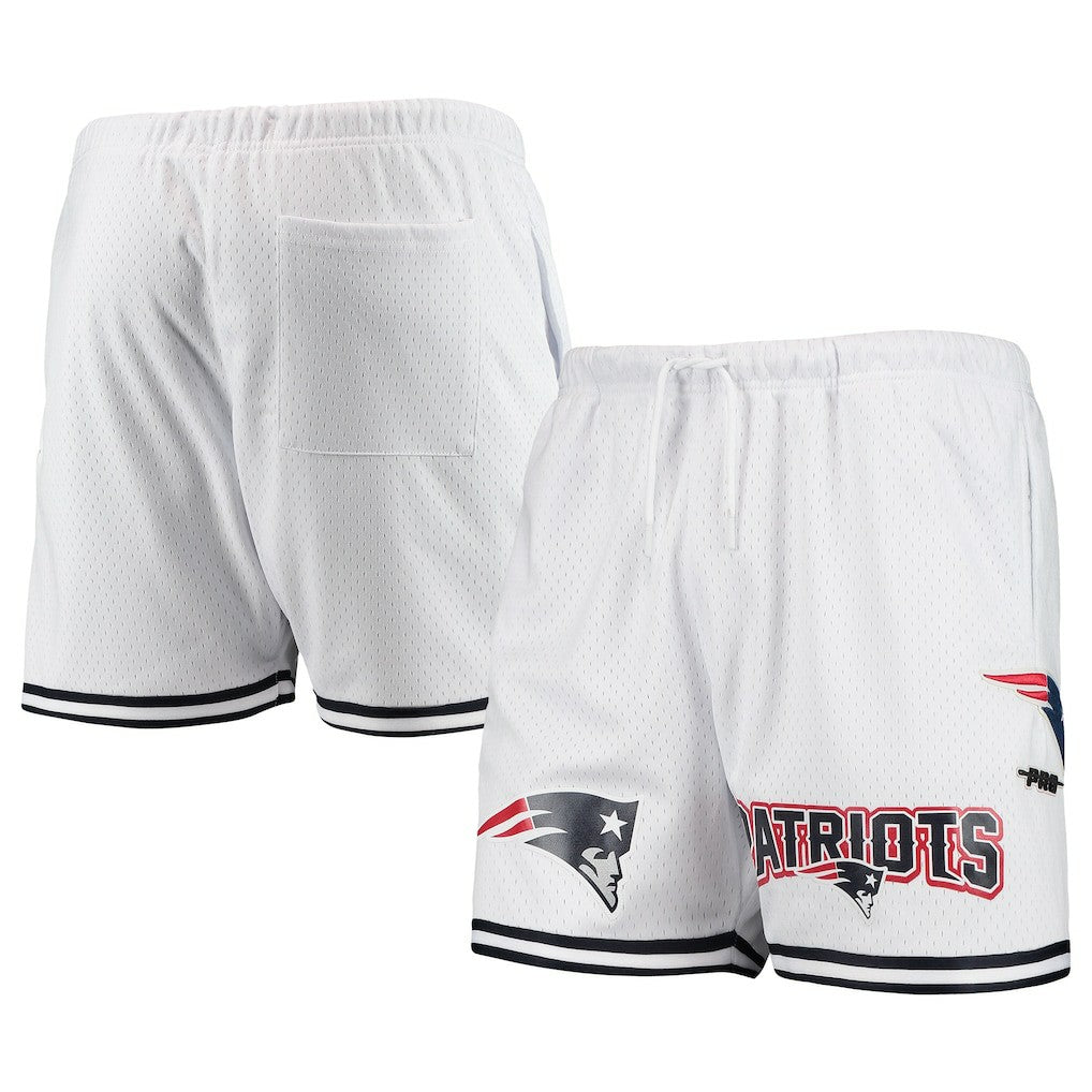 New England Patriots Pro Standard Mesh Shorts - White - NFL