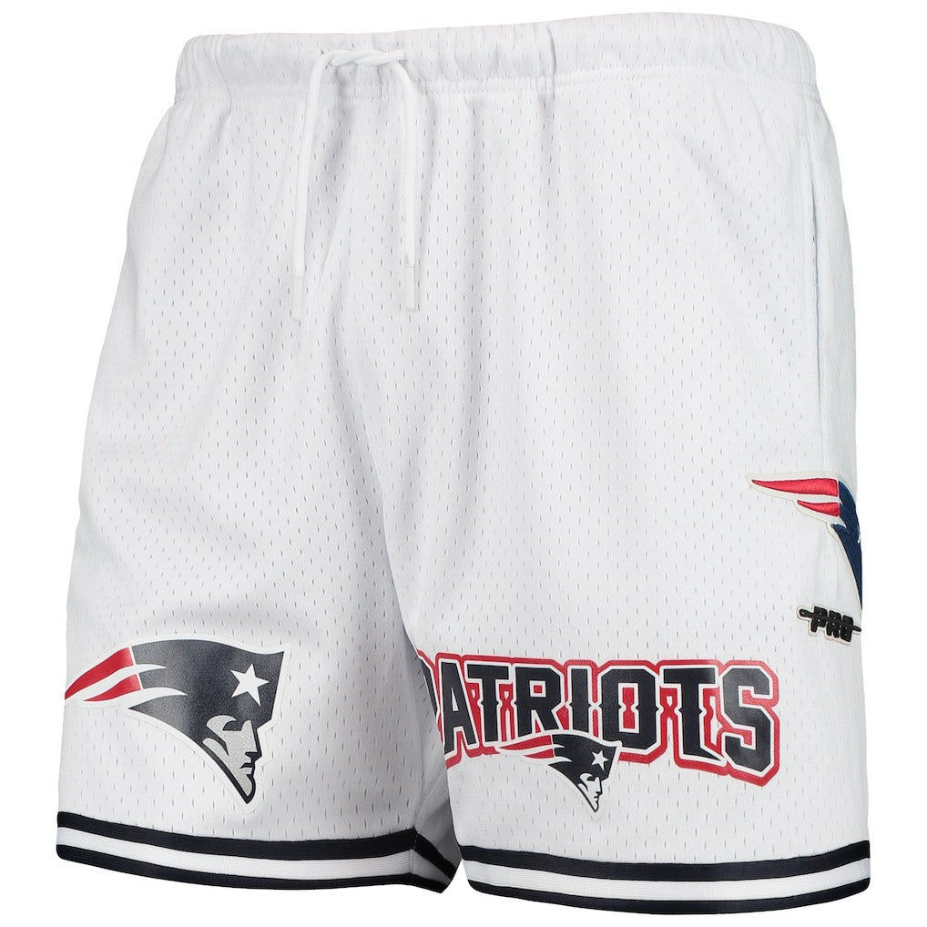 New England Patriots Pro Standard Mesh Shorts - White - NFL