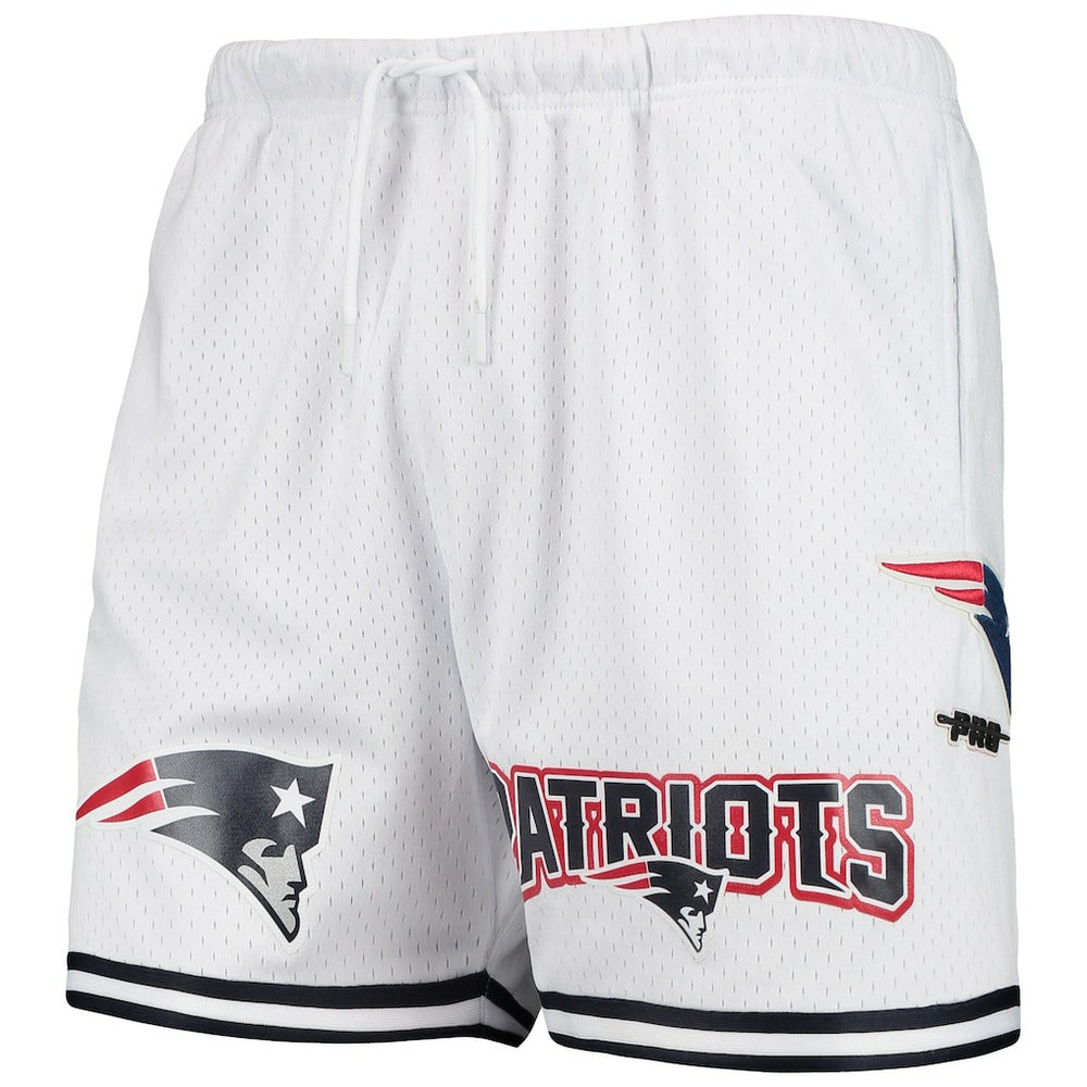 New England Patriots Pro Standard Mesh Shorts - White - NFL
