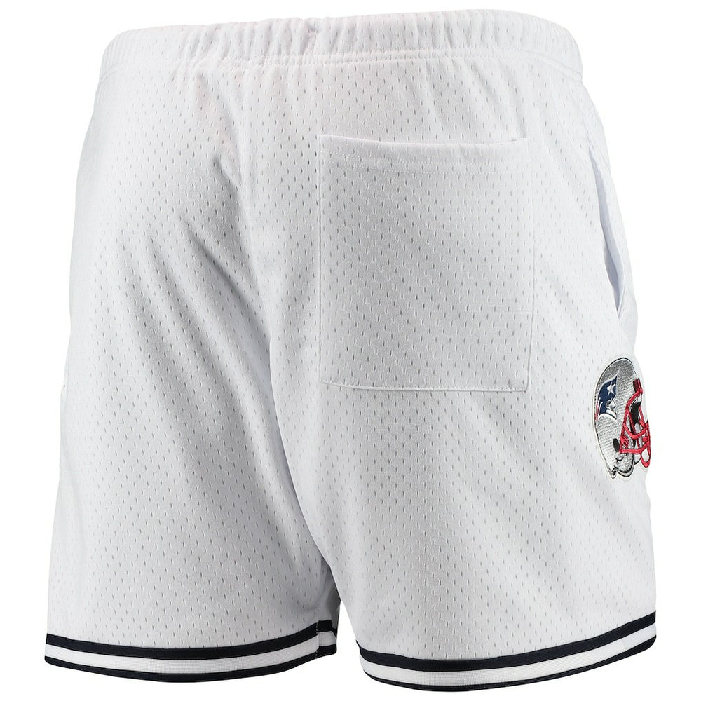 New England Patriots Pro Standard Mesh Shorts - White - NFL