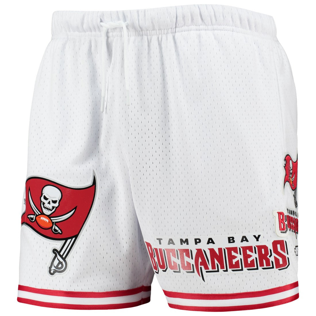 Tampa Bay Buccaneers Pro Standard Mesh Shorts - White/Red - NFL