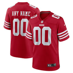 San Francisco 49ers Youth Game Custom Jersey - Scarlet - Nike