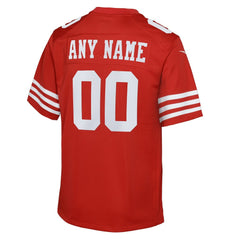 San Francisco 49ers Youth Game Custom Jersey - Scarlet - Nike