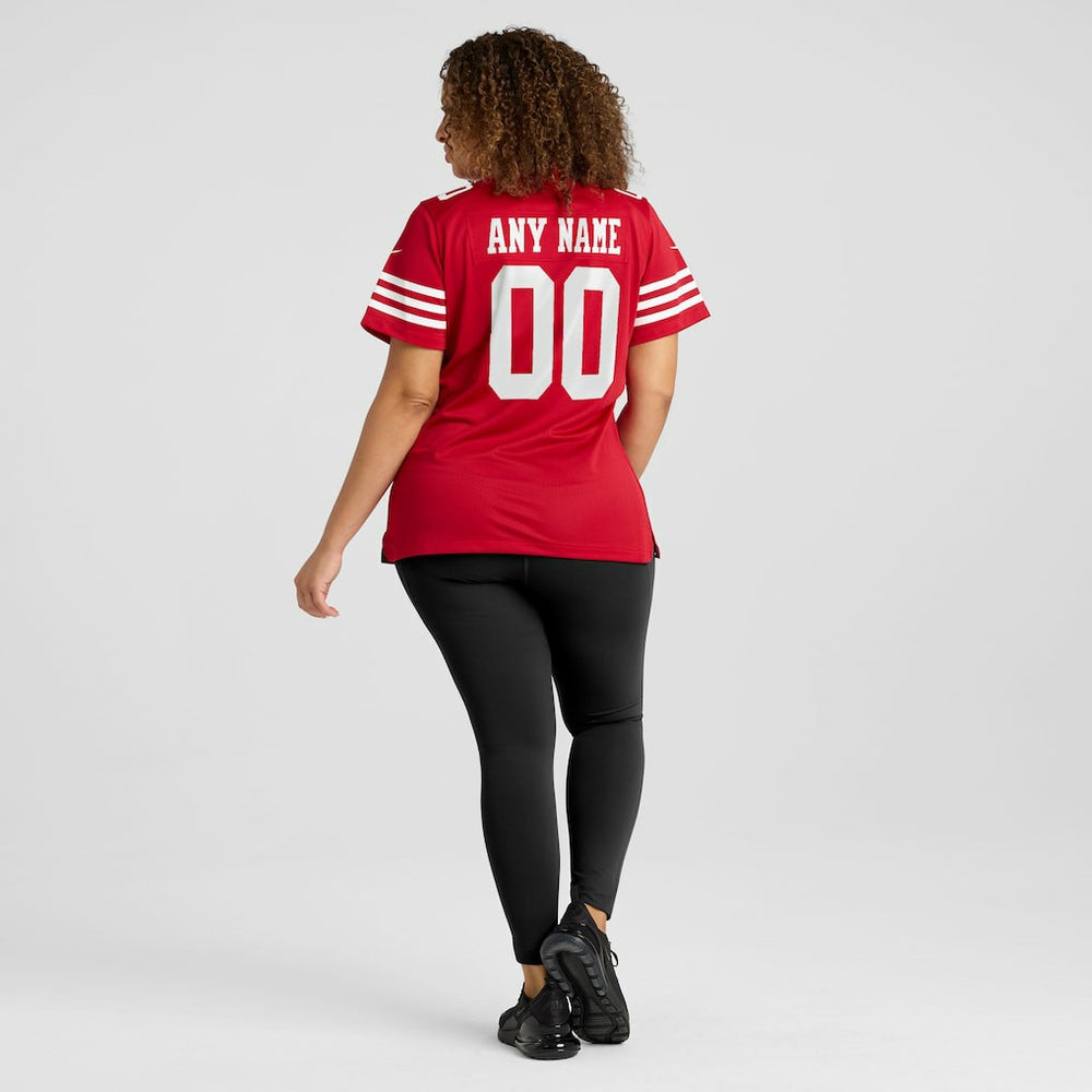 San Francisco 49ers Women's Game Custom Jersey - Scarlet - Nike
