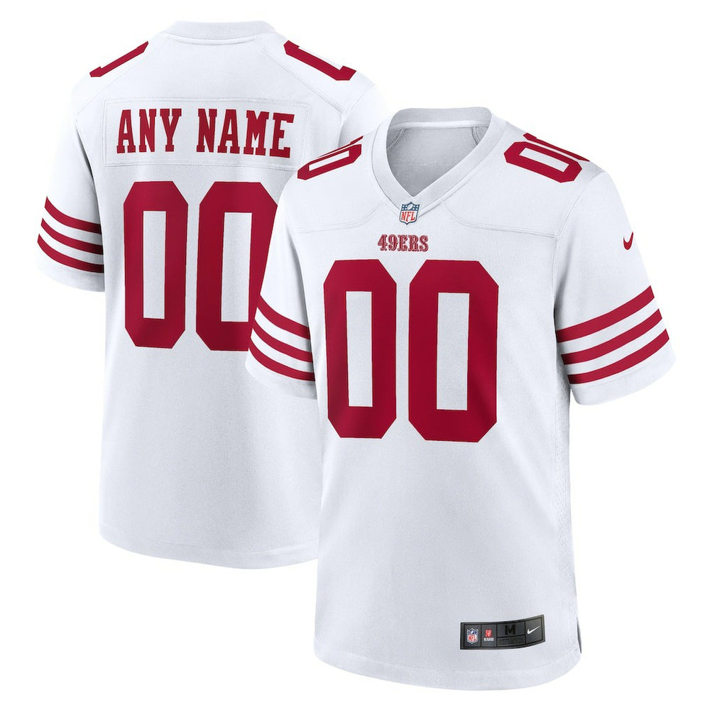 San Francisco 49ers Game Custom Player Jersey - White - Nike