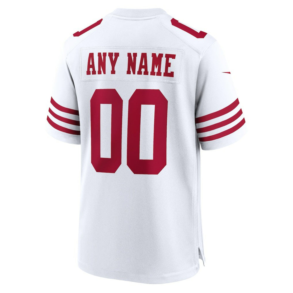San Francisco 49ers Game Custom Player Jersey - White - Nike