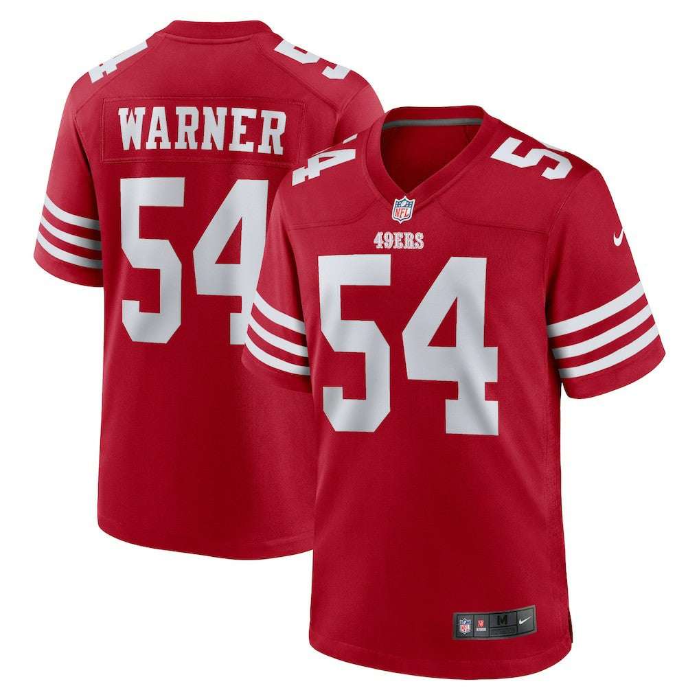 Fred Warner San Francisco 49ers Player Game Jersey - Scarlet - Nike