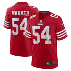 Fred Warner San Francisco 49ers Player Game Jersey - Scarlet - Nike