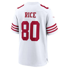Jerry Rice San Francisco 49ers Retired Player Game Jersey - White - Nike