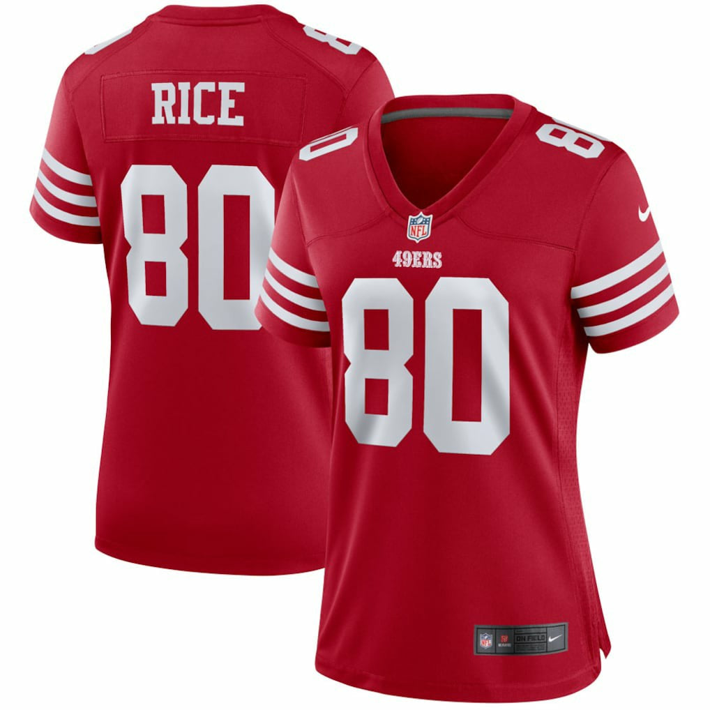 Jerry Rice San Francisco 49ers Women's Retired Player Game Jersey - Scarlet - Nike