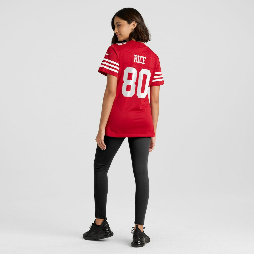 Jerry Rice San Francisco 49ers Women's Retired Player Game Jersey - Scarlet - Nike