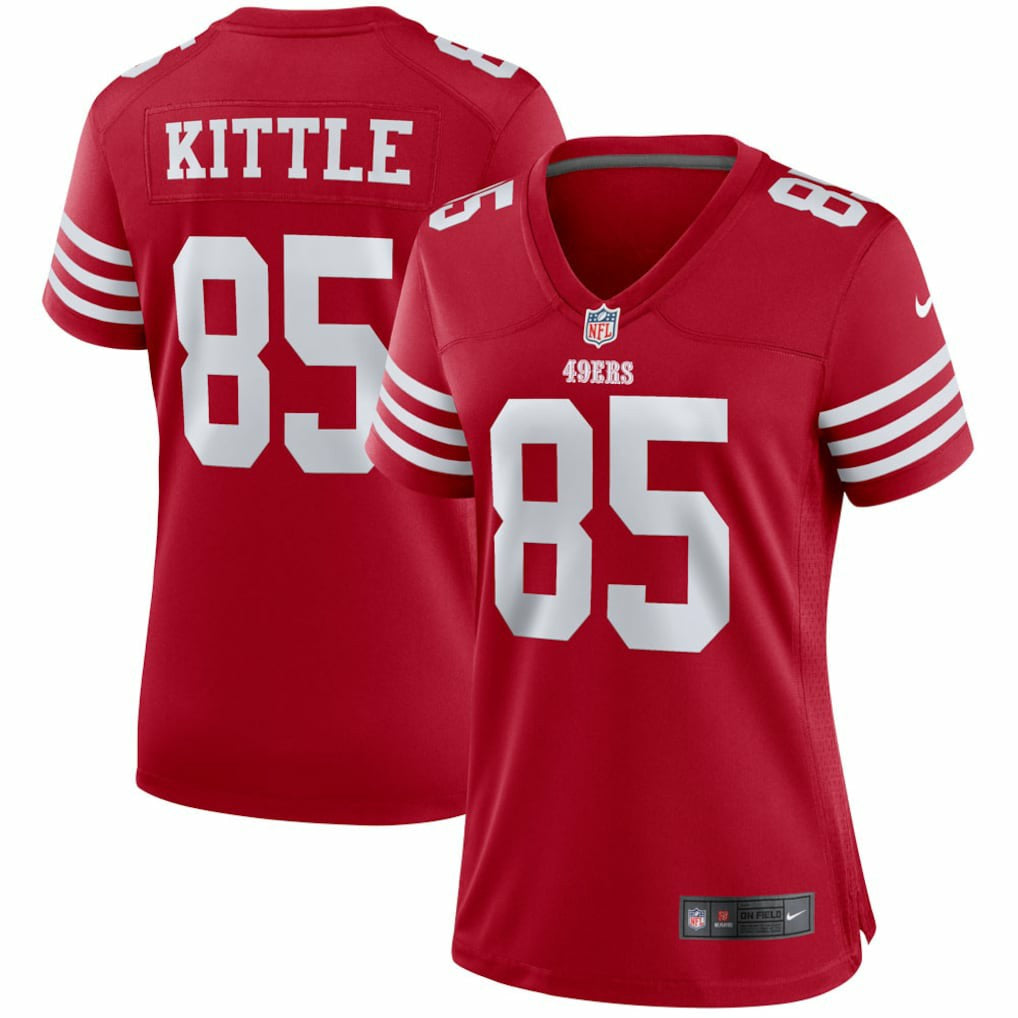 George Kittle San Francisco 49ers Women's Player Jersey - Scarlet - Nike