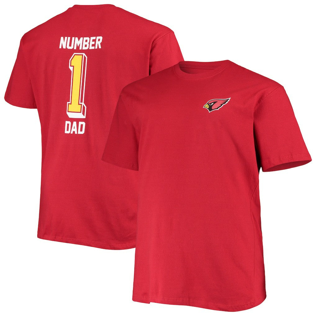 Arizona Cardinals Big & Tall #1 Dad 2-Hit T-Shirt - Cardinal - Fanatics