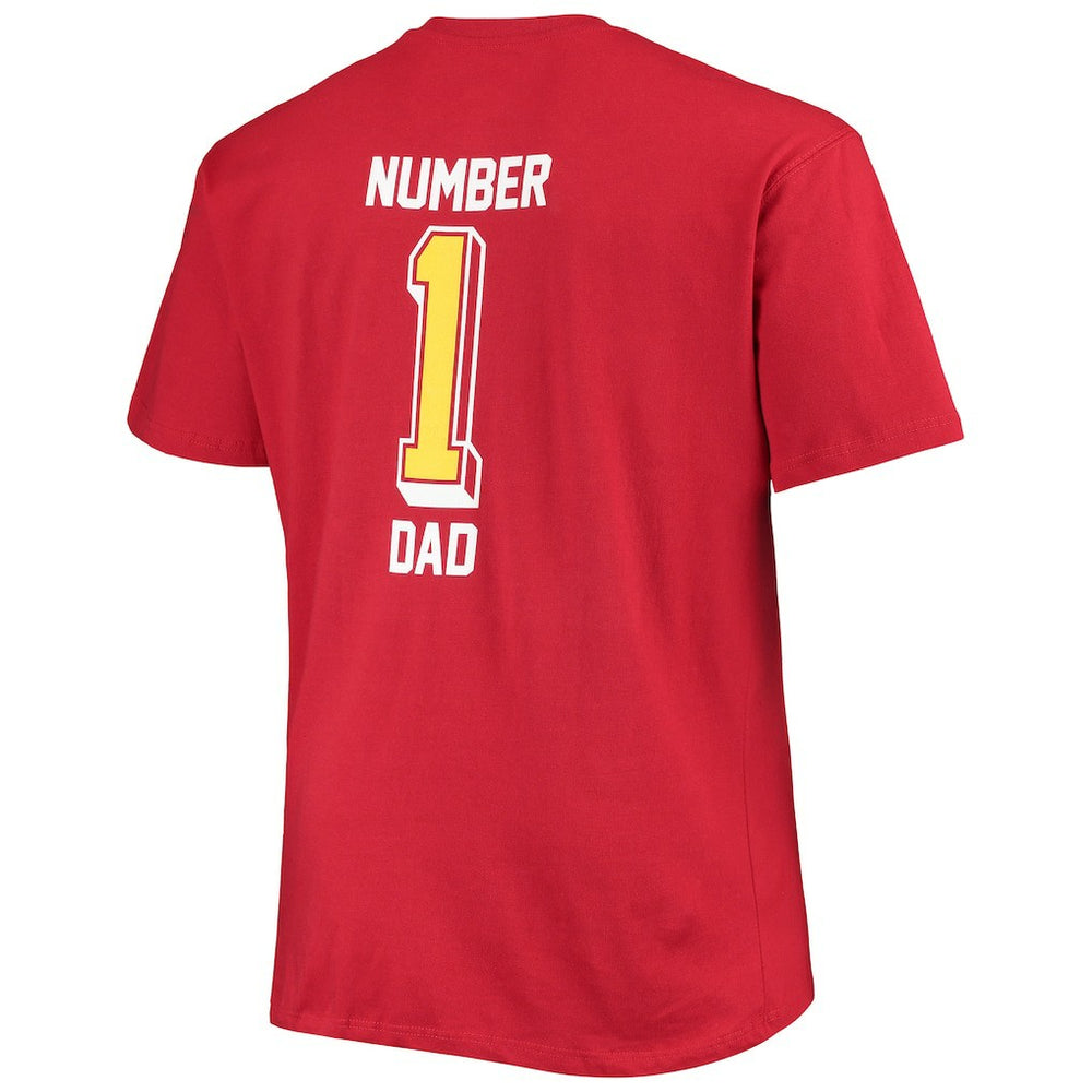 Arizona Cardinals Big & Tall #1 Dad 2-Hit T-Shirt - Cardinal - Fanatics