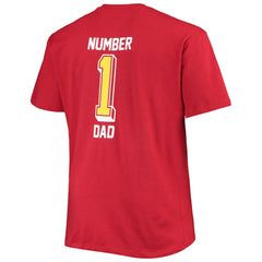 Arizona Cardinals Big & Tall #1 Dad 2-Hit T-Shirt - Cardinal - Fanatics