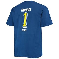 Los Angeles Rams Big & Tall #1 Dad 2-Hit T-Shirt - Royal - Fanatics