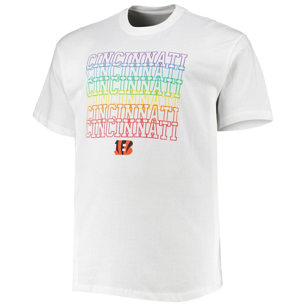 Cincinnati Bengals Big & Tall City Pride T-Shirt - White - Fanatics