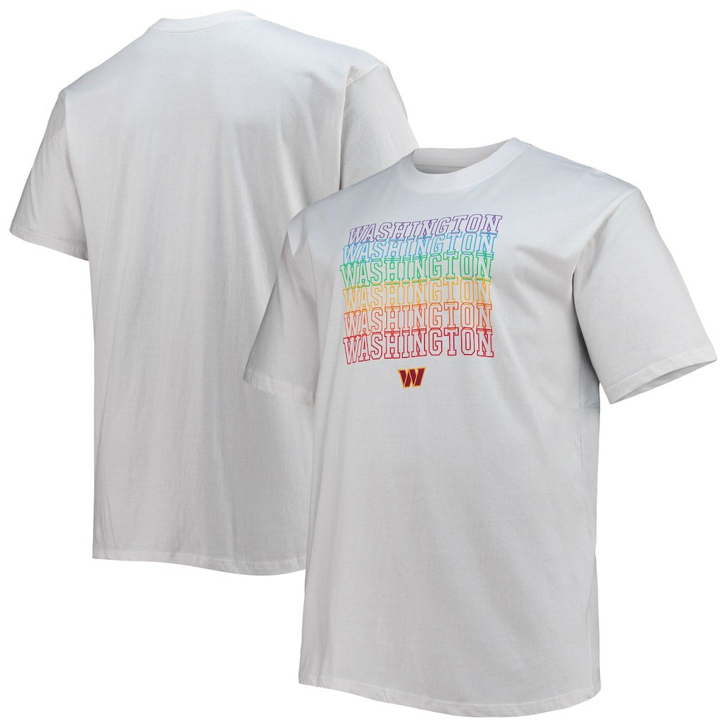 Washington Commanders Big & Tall City Pride T-Shirt - White - Fanatics