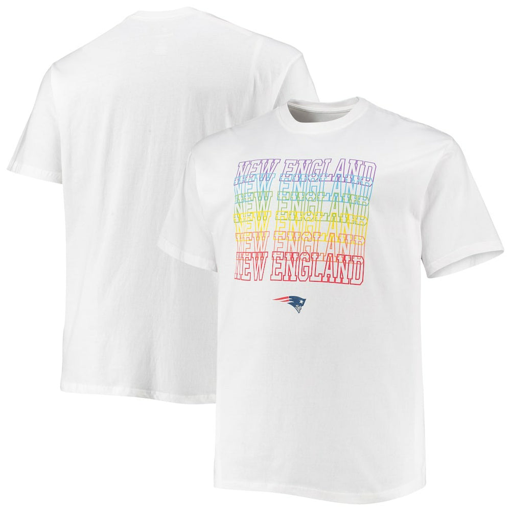 New England Patriots Big & Tall City Pride T-Shirt - White - Fanatics