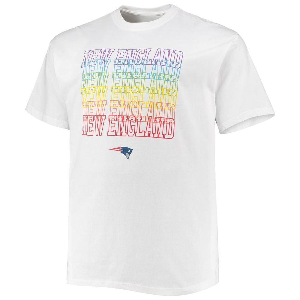 New England Patriots Big & Tall City Pride T-Shirt - White - Fanatics