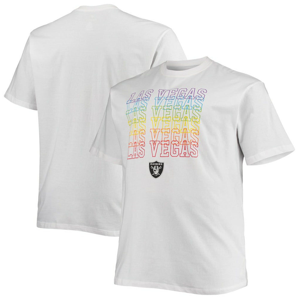 Las Vegas Raiders Big & Tall City Pride T-Shirt - White - Fanatics