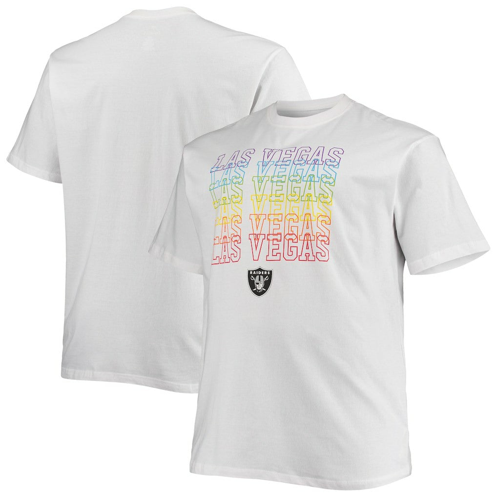 Las Vegas Raiders Big & Tall City Pride T-Shirt - White - Fanatics