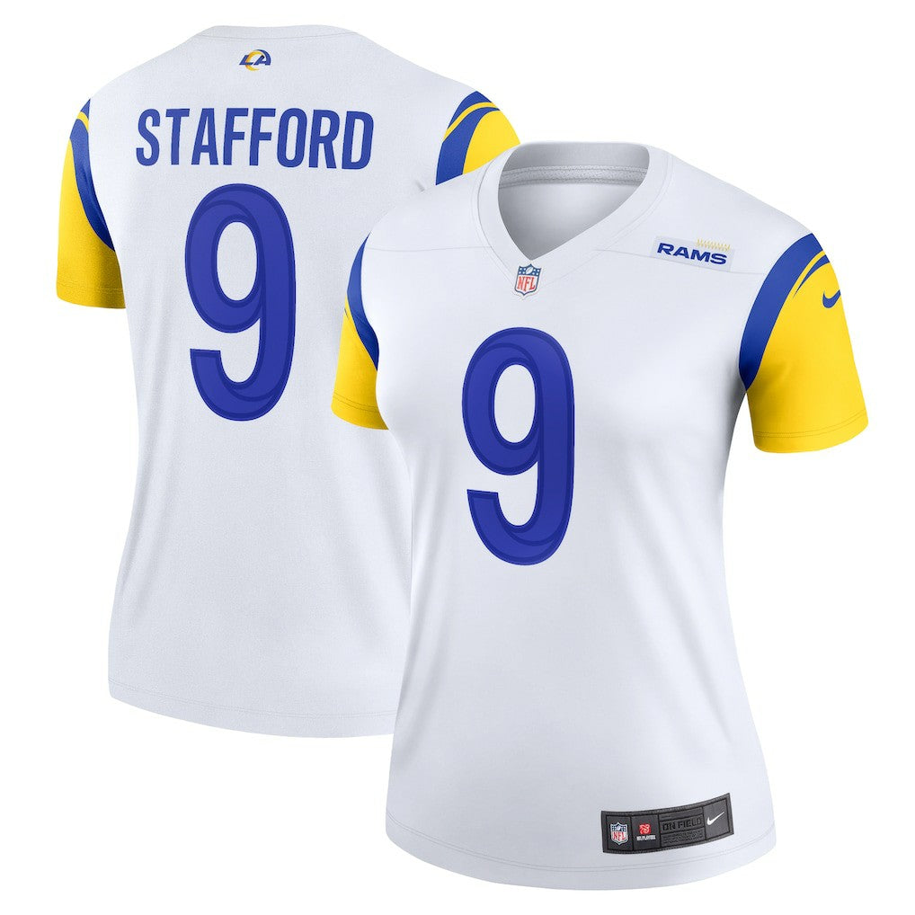 Matthew Stafford Los Angeles Rams Women's Alternate Legend Player Performance Top - White - Nike