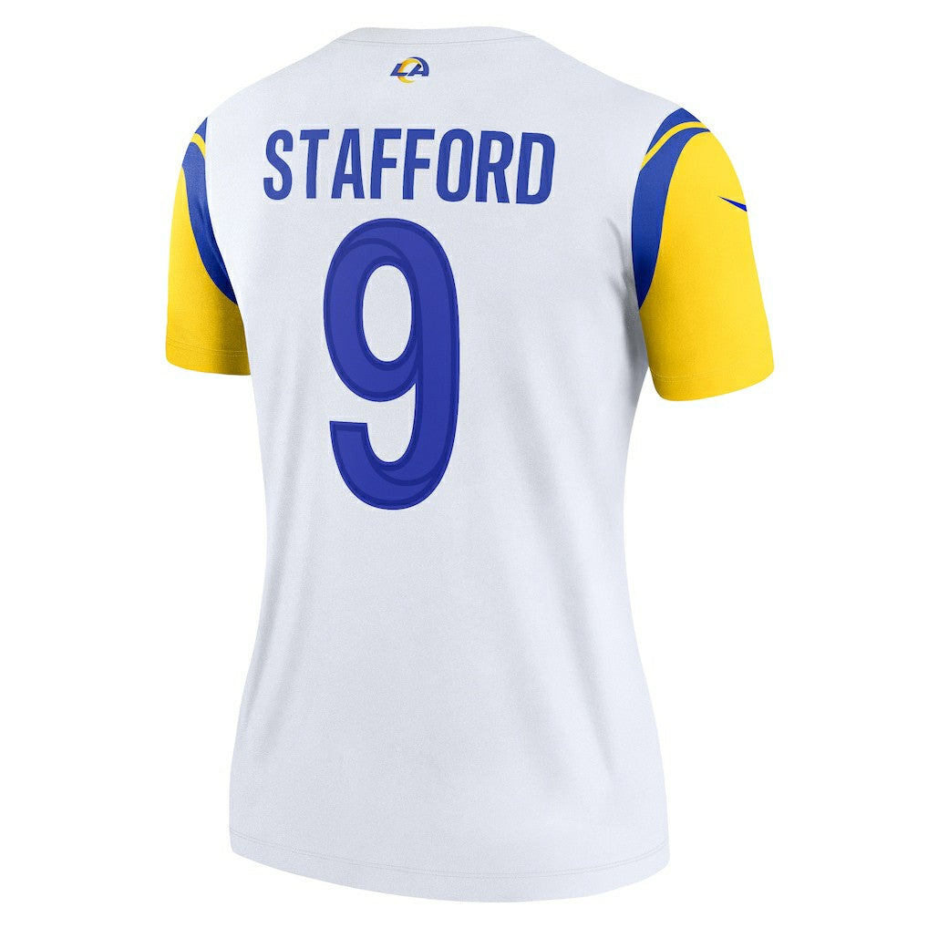 Matthew Stafford Los Angeles Rams Women's Alternate Legend Player Performance Top - White - Nike