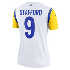 Matthew Stafford Los Angeles Rams Women's Alternate Legend Player Performance Top - White - Nike