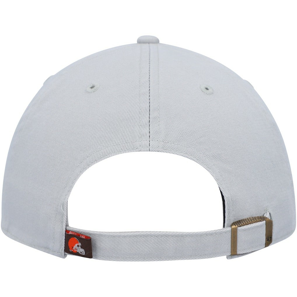 Cleveland Browns '47 Team Clean Up Adjustable Hat - Gray - 47 brand
