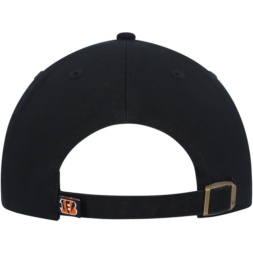 Cincinnati Bengals '47 Clean Up Script Adjustable Hat - Black - 47 brand