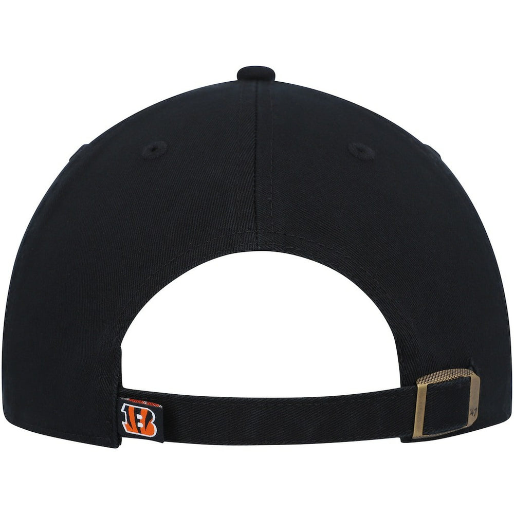Cincinnati Bengals '47 Clean Up Script Adjustable Hat - Black - 47 brand