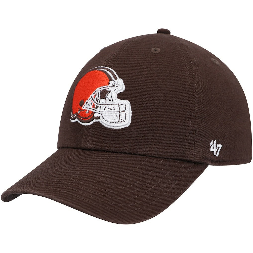 Cleveland Browns '47 Youth Team Logo Clean Up Adjustable Hat - Brown - 47 brand