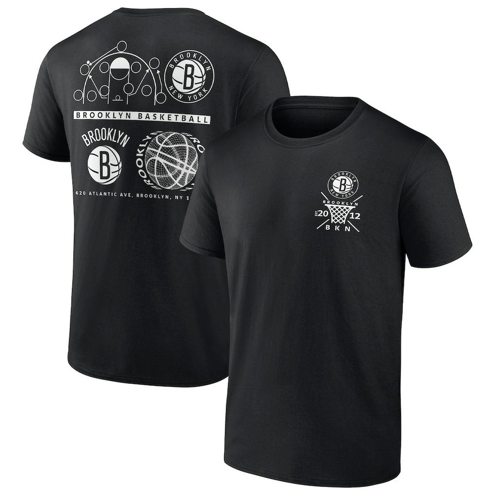 Fanatics Brooklyn Nets Court Street Collective T-Shirt Black