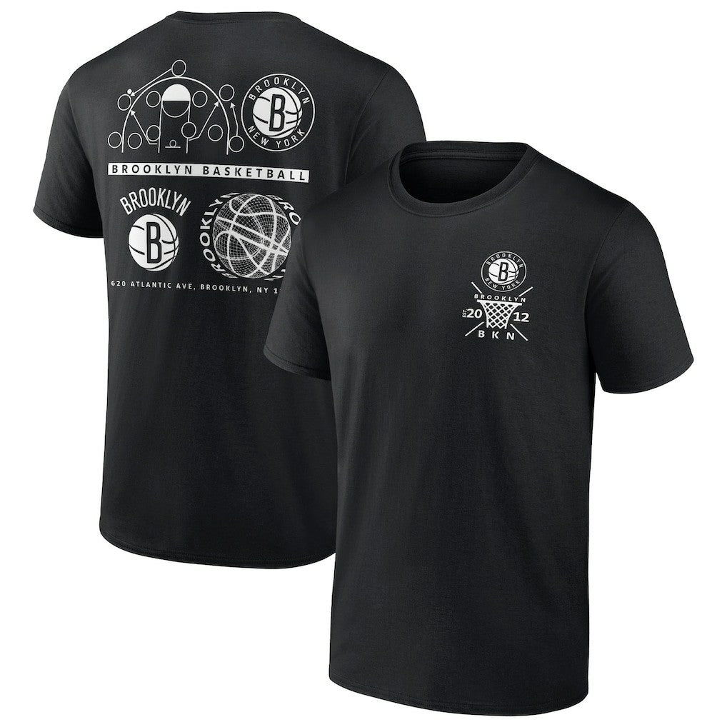 Fanatics Brooklyn Nets Court Street Collective T-Shirt Black