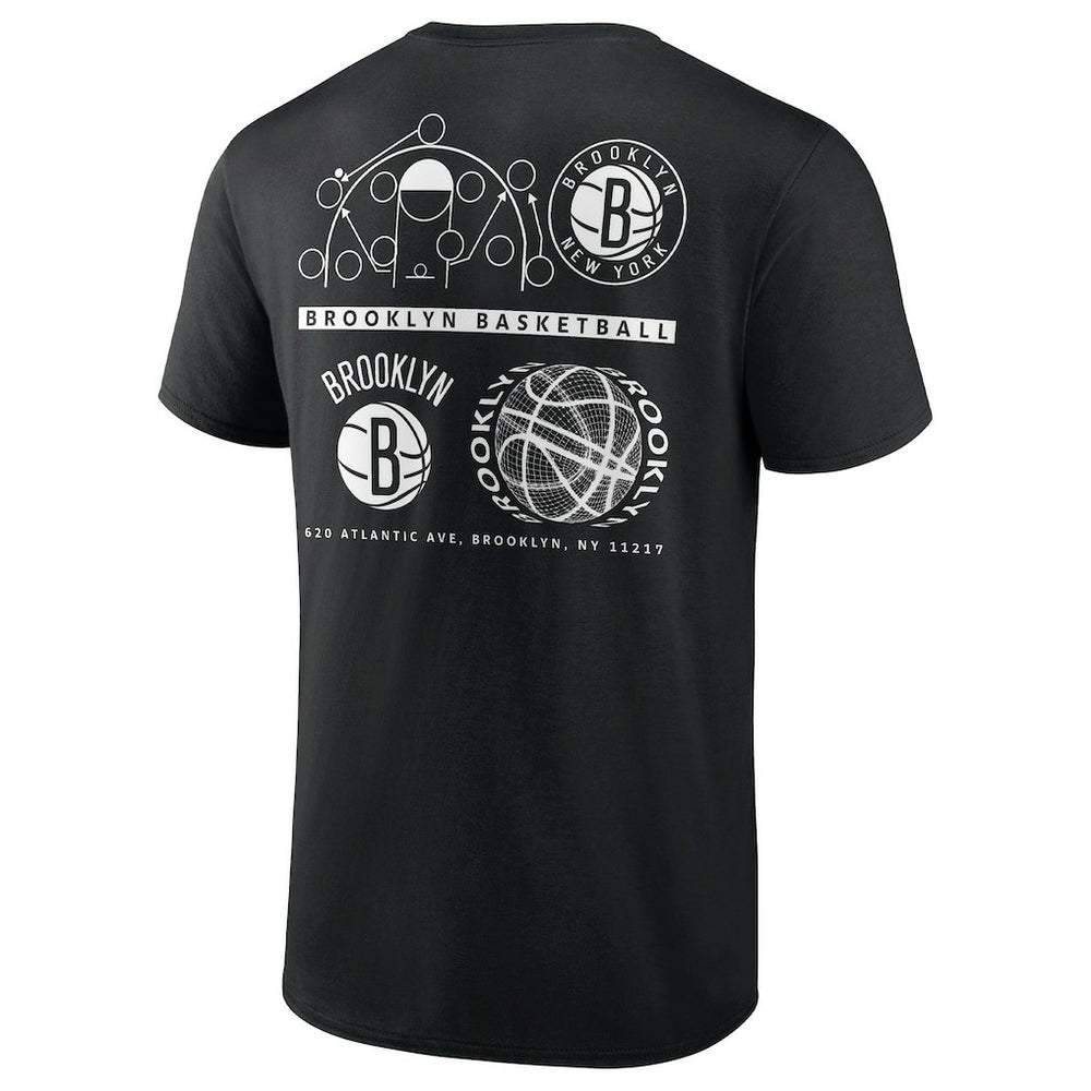 Fanatics Brooklyn Nets Court Street Collective T-Shirt Black