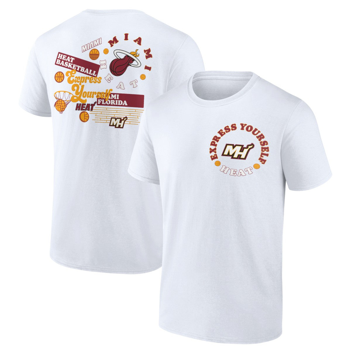 Fanatics Miami Heat Street Collective T-Shirt White