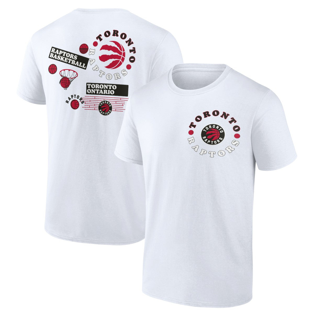 Fanatics Toronto Raptors Street Collective T-Shirt White