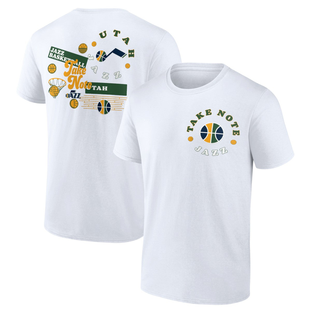 Fanatics Utah Jazz Street Collective T-Shirt White