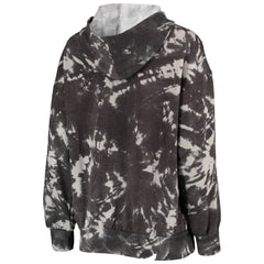 Phoenix Suns Majestic Threads Women's Burble Tie-Dye Tri-Blend Pullover Hoodie Black
