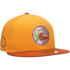 New Era Philadelphia 76ers 59FIFTY Fitted Hat Gold/Rust