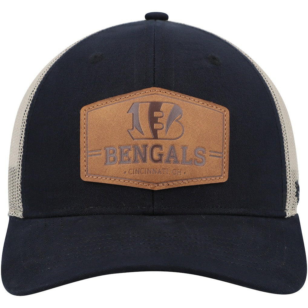 Cincinnati Bengals '47 Rawhide Trucker Adjustable Hat - Dark Navy/Natural - 47 brand