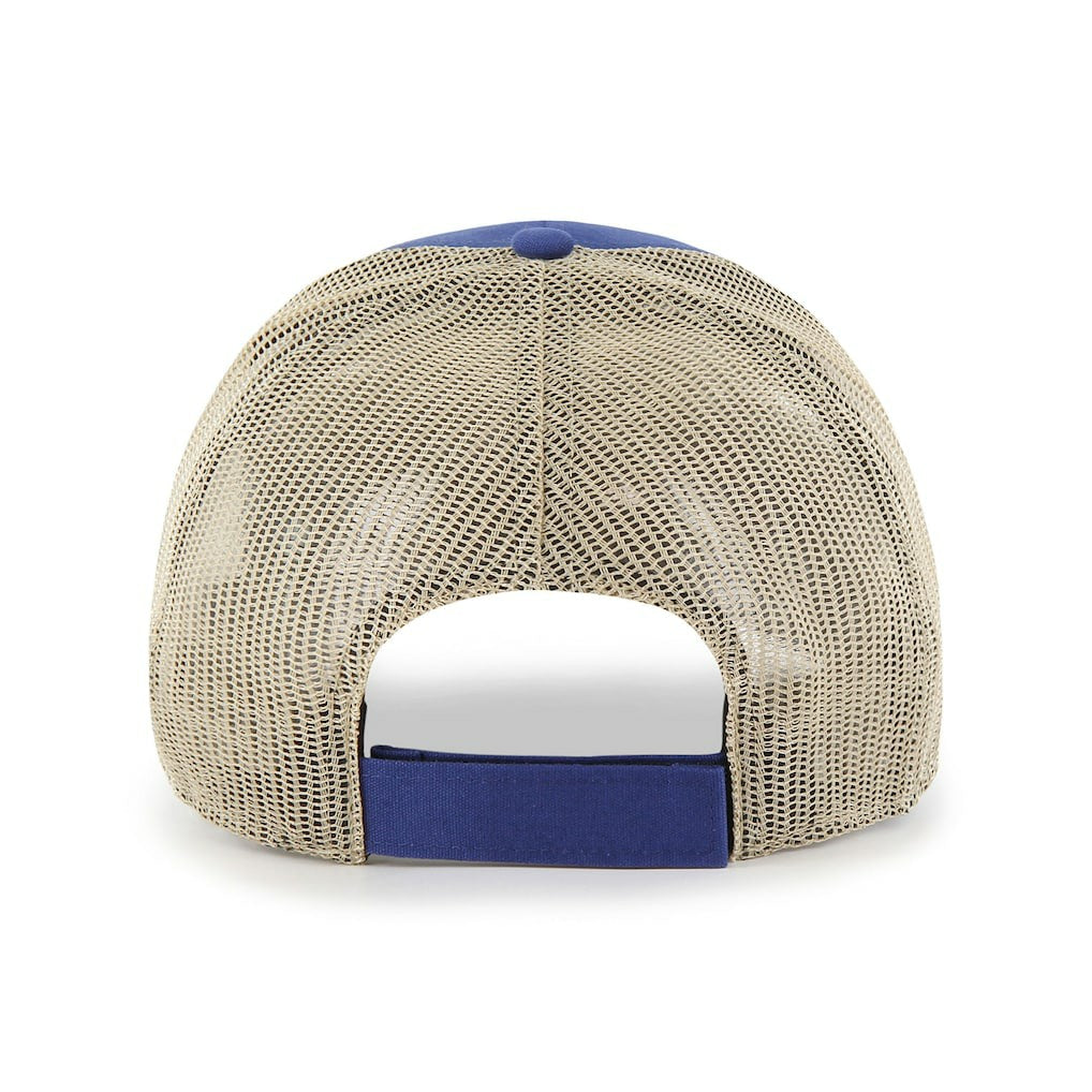 New York Giants '47 Rawhide Trucker Adjustable Hat - Royal/Natural - 47 brand