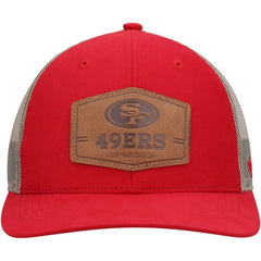 San Francisco 49ers '47 Rawhide Trucker Adjustable Hat - Scarlet/Natural - 47 brand