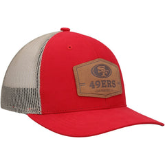 San Francisco 49ers '47 Rawhide Trucker Adjustable Hat - Scarlet/Natural - 47 brand