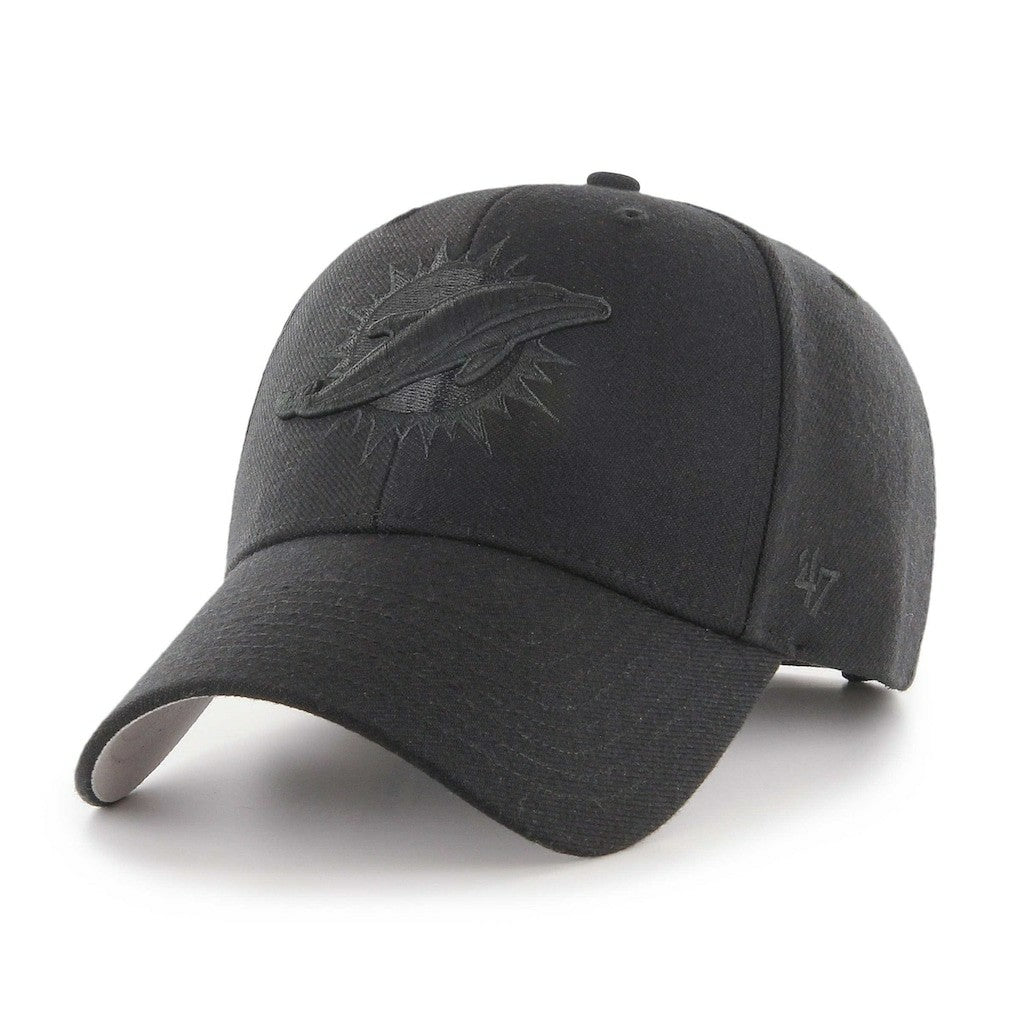 Miami Dolphins '47 Tonal MVP Adjustable Hat - Black - 47 brand