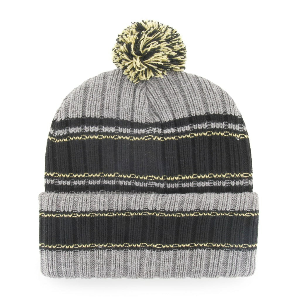 New Orleans Saints '47 Rexford Cuffed Knit Hat with Pom - Graphite/Black - 47 brand