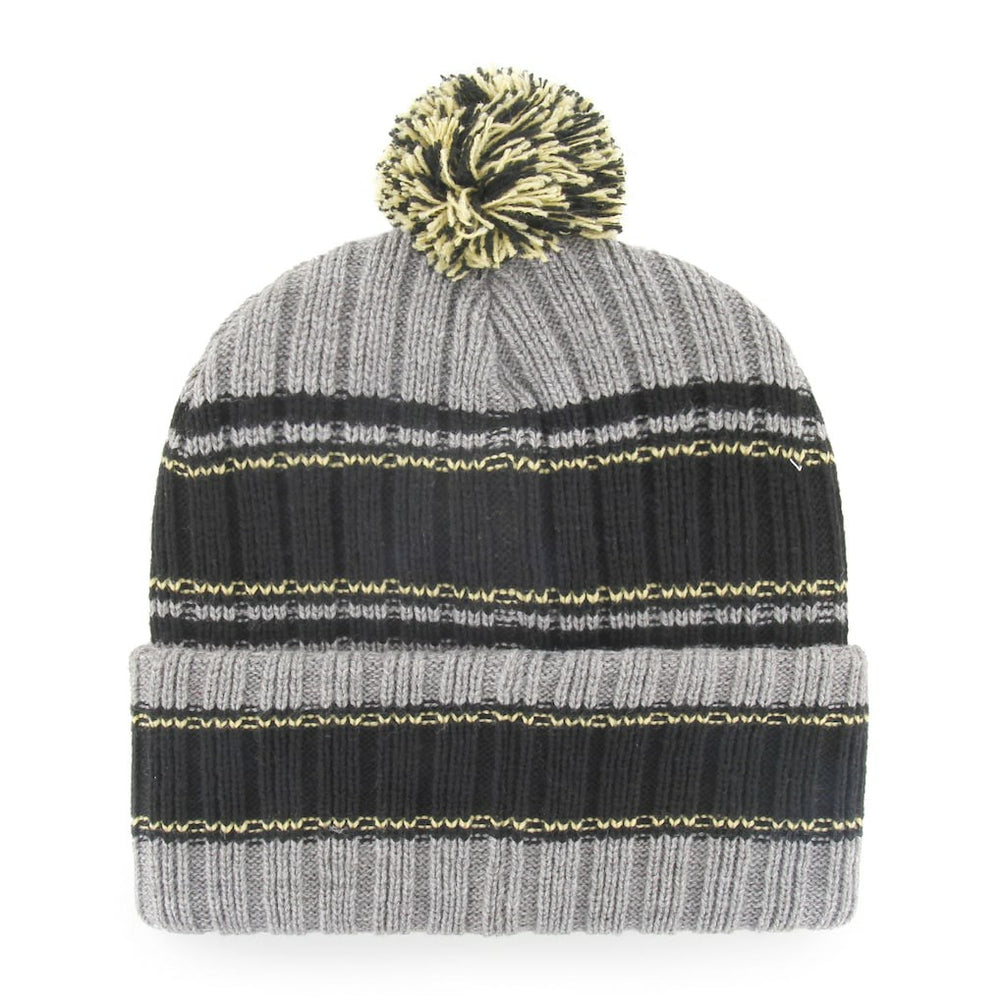 New Orleans Saints '47 Rexford Cuffed Knit Hat with Pom - Graphite/Black - 47 brand