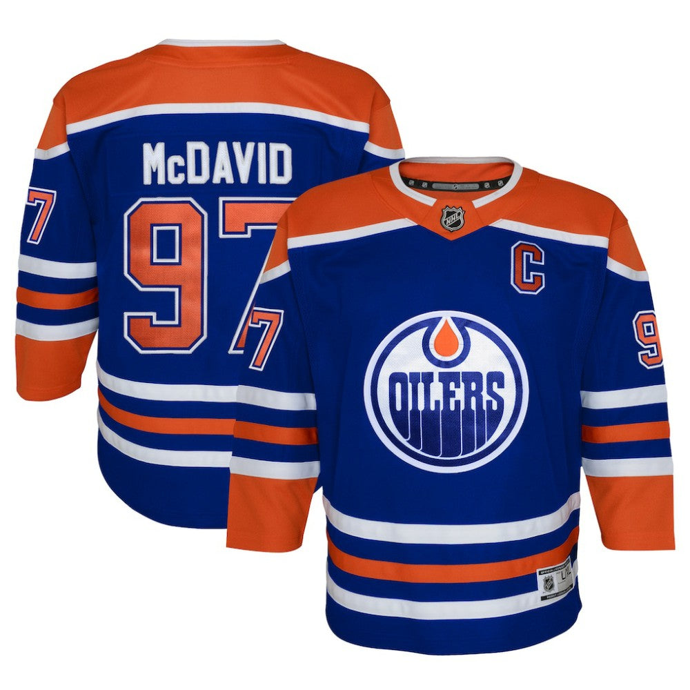Connor McDavid Edmonton Oilers Youth Home Premier Player Jersey - Royal | NHL on sale