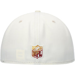 Washington Commanders New Era Chrome Color Dim 59FIFTY Fitted Hat - Cream - NFL